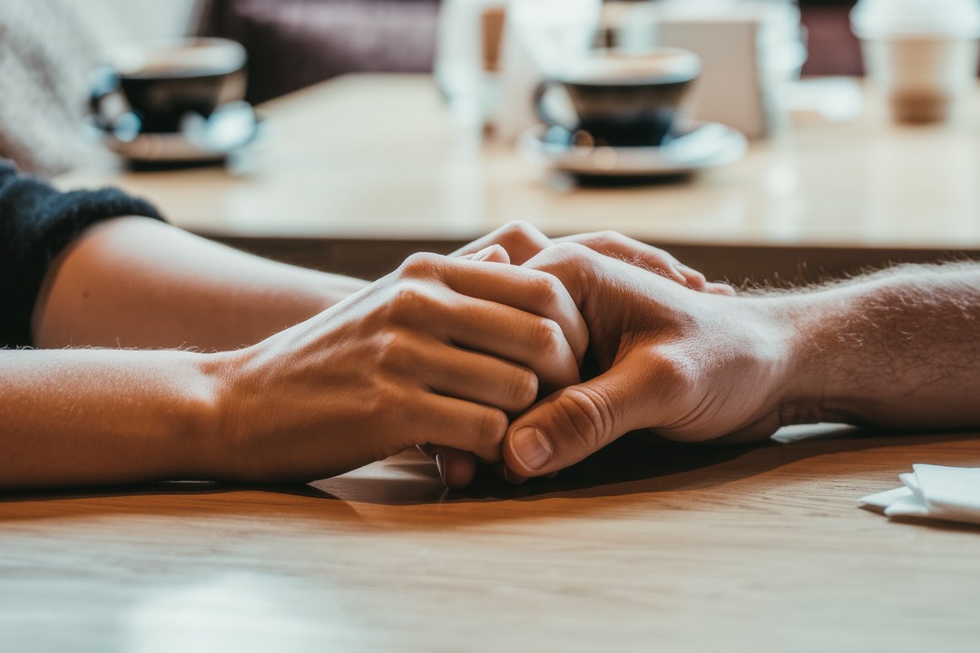 Photo Couple talking