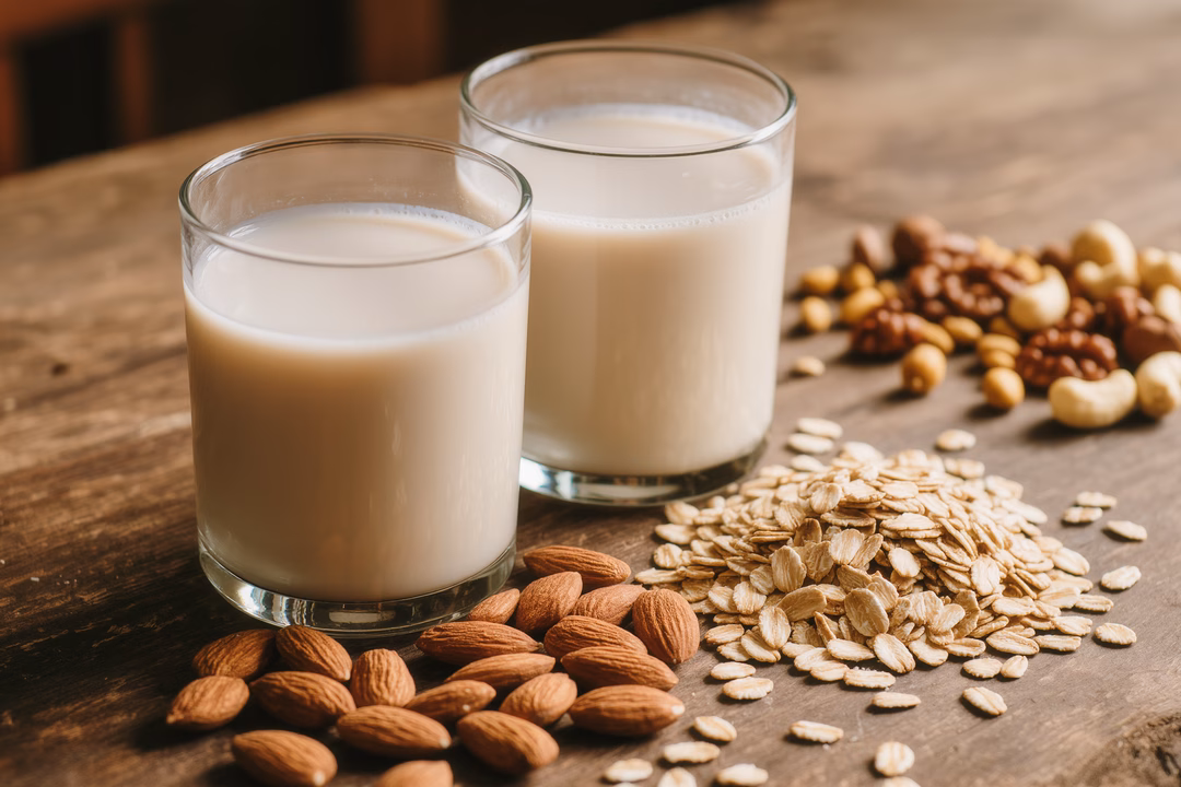 Photo Almond milk