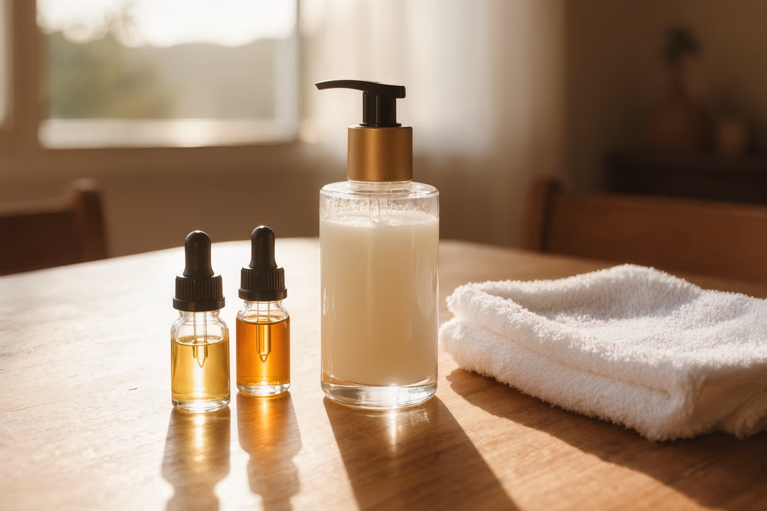 Photo Pregnant woman applying moisturizer