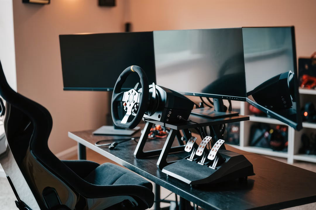 Photo Sim racing cockpit